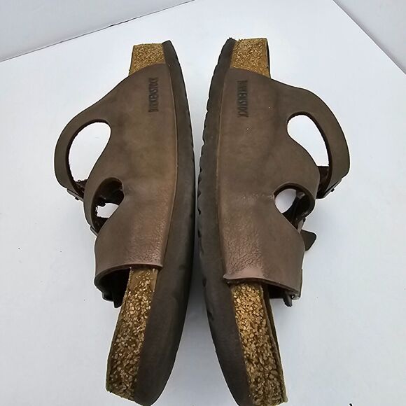 Birkenstock Florida Unisex 11 Mocha Brown Soft Footbed Slippers main image 10